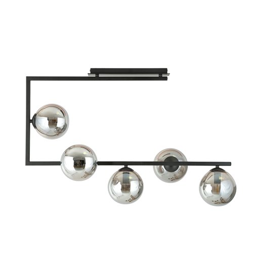 Lampa sufitowa SOMA 5 BL GRAFIT nowoczesna, czarna