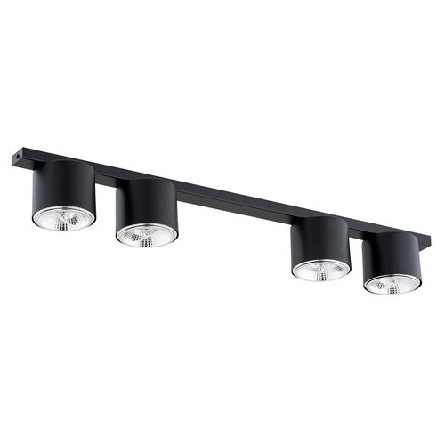 Lampa sufitowa NANO 4 BLACK minimalistyczna, listwa, czarny