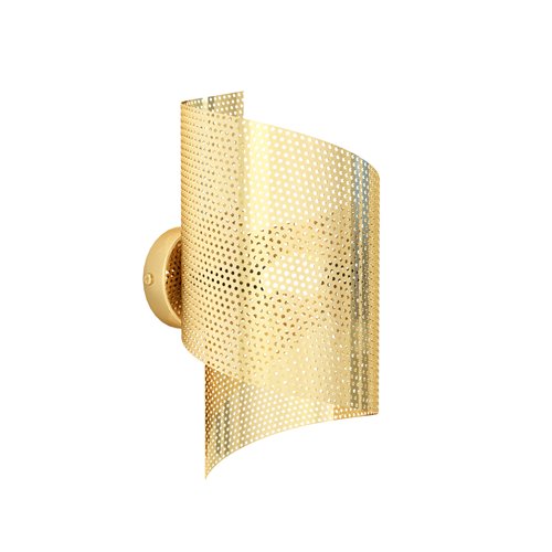 Kinkiet SPIRAL GOLD nowoczesny, minimalistyczny, złoty