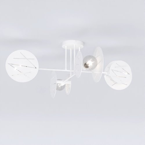 Lampa sufitowa FRICK 4 WH nowoczesna, biała, metal