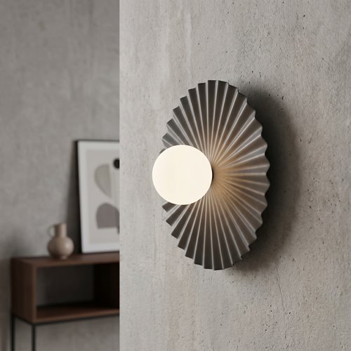 Kinkiet UMBRA L K1 BLACK OPAL nowoczesny, czarny, metal fala