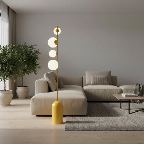 Lampa podłogowa ETNO LP4 BL ORANGE pomarańczowa, metal