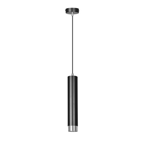 Lampa wisząca KIBO 1 BL/CHROME nowoczesna tuby biały chrom