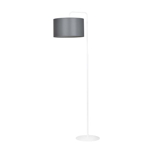 Lampa podłogowa TRAPO LP1 WH GRAY biało/szara, abażur