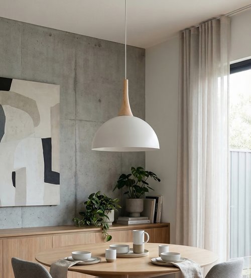 Lampa wisząca NAUTICA 1S WHITE nowoczesna, biała, metal