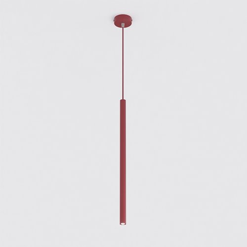 Lampa wisząca SELTER 1 BURGUNDY glamour, sople, burgundowa