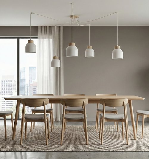 Lampa wisząca KRU 5 WHITE nowoczesna, biała, metal, pająk