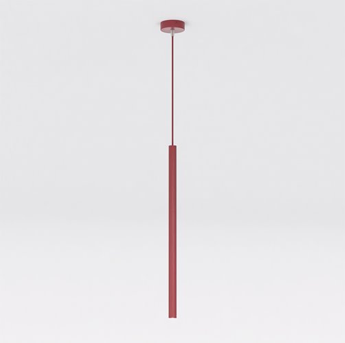 Lampa wisząca SELTER 1 BURGUNDY glamour, sople, burgundowa