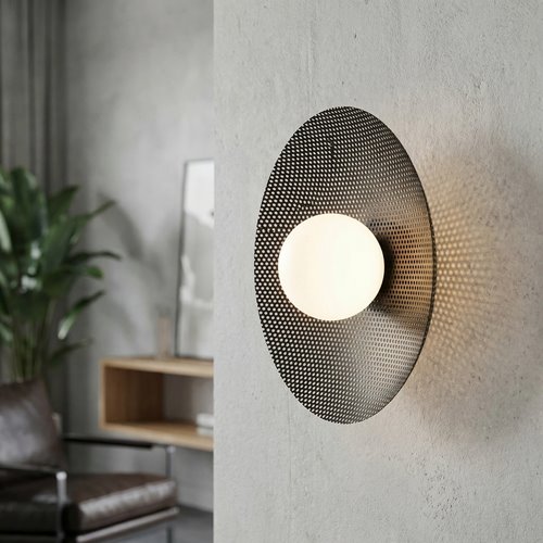 Kinkiet VIBEZ K1 BLACK nowoczesny, czarny, metal