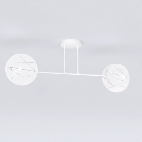 Lampa sufitowa FRICK 2 WH nowoczesna, biała, metal