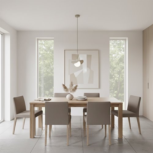 Lampa wisząca RITUAL 1S MOKKA nowoczesna, beżowa, metal