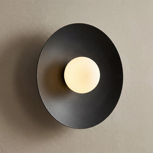 Kinkiet INSPO K1 BLACK nowoczesny, czarny, metal