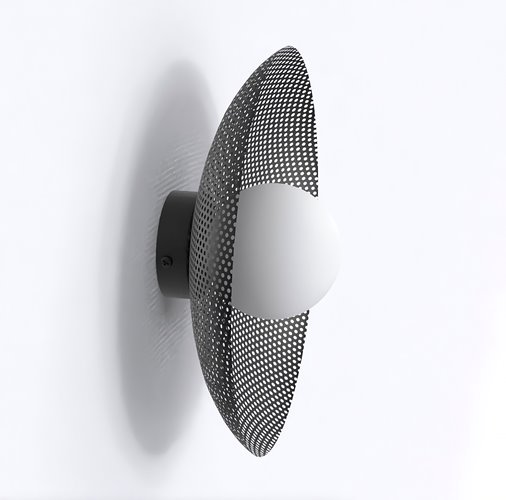 Kinkiet VIBEZ K1 BLACK nowoczesny, czarny, metal