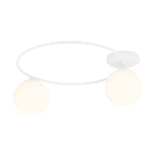 Lampa sufitowa SOPRA 2 WH OPAL plafon klosze kule, biała