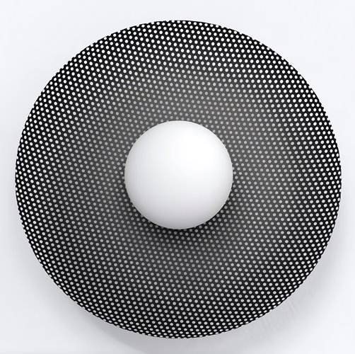 Kinkiet VIBEZ K1 BLACK nowoczesny, czarny, metal