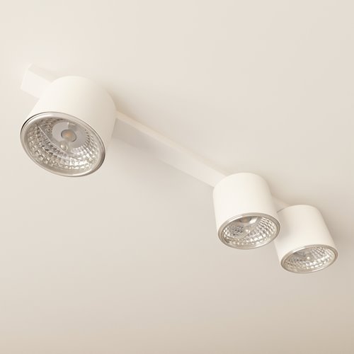 Lampa sufitowa NANO 3 WHITE minimalistyczna, listwa, biały