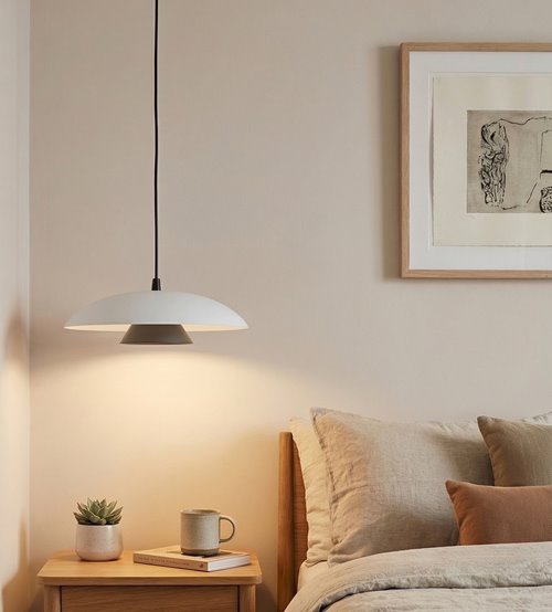 Lampa wisząca BABEL 1 WHITE BL nowoczesna, biała, metal