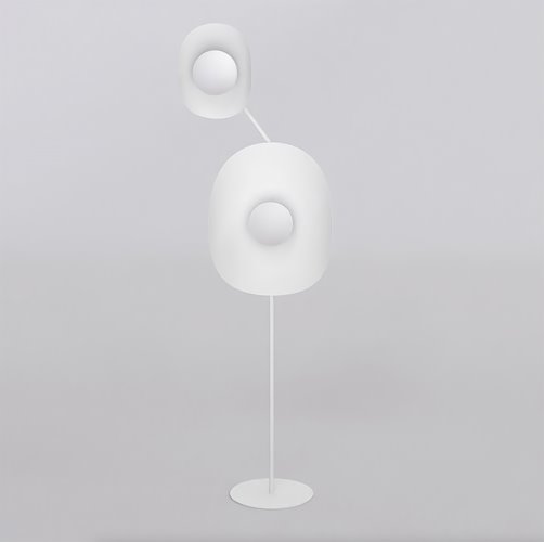 Lampa podłogowa DELULU LP2 WHITE nowoczesna, biała, metal