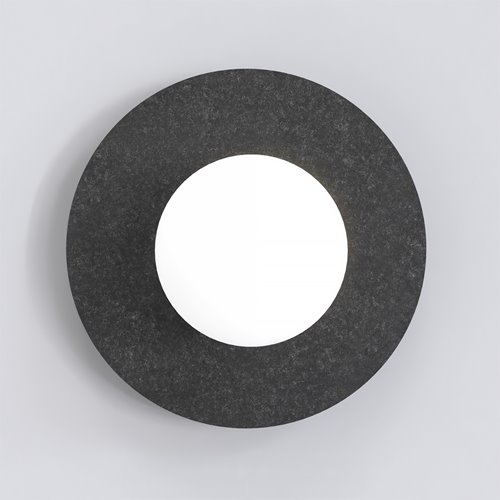 Kinkiet CALMA S K1 BLACK nowoczesny, klosz, filc, czarny