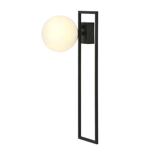 Lampa sufitowa IMAGO 1B BLACK loft, klosz, czarna/biała