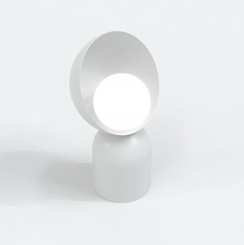 Lampka nocna BOTO LN1 GRAY metal, szara, nowoczesna