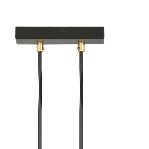 Lampa wisząca GLAM 1 BL/TRANSPARENT czarna/transparent/złota