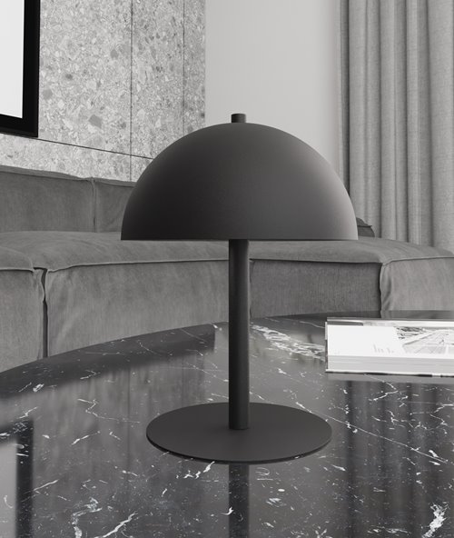 Lampka nocna MOGU LN2 BL BLACK metal, czarna, loft
