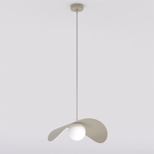 Lampa wisząca RITUAL 1L MOKKA nowoczesna, beżowa, metal