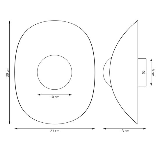 Kinkiet FIERO XL K1 BLACK nowoczesny, czarny, metal