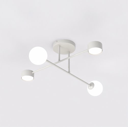 Lampa sufitowa HOLON 4 GRAY plafon, szara, metal