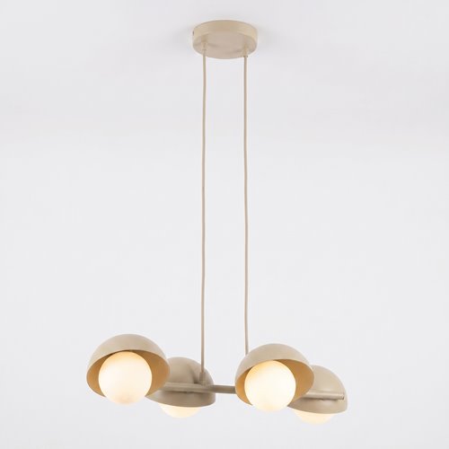 Lampa wisząca BOOM 4 MOKKA nowoczesna, beżowa, metal