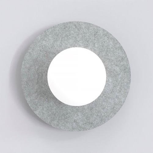 Kinkiet CALMA S K1 GRAY nowoczesny, klosz, filc, szary