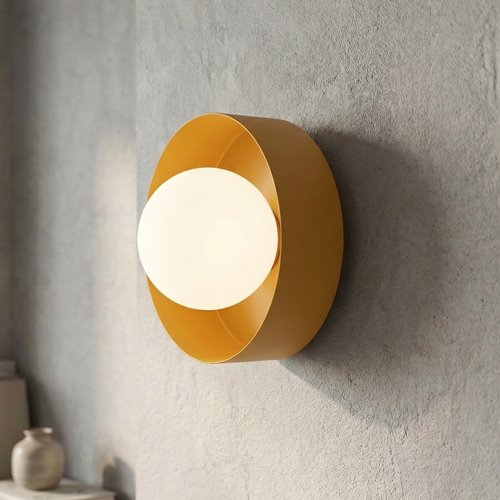 Kinkiet LULU K1 ORANGE nowoczesny, pomarańczowy, metal