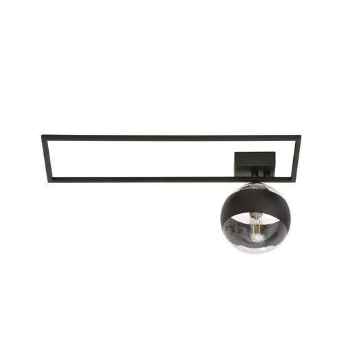 Lampa sufitowa IMAGO 1A BLACK/STRIPE loft, klosz, czarna