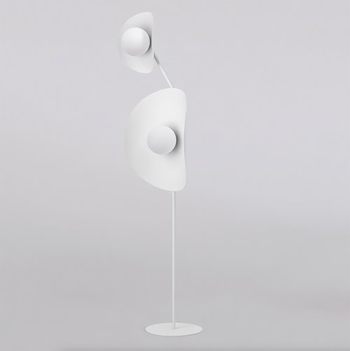 Lampa podłogowa DELULU LP2 WHITE nowoczesna, biała, metal