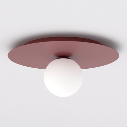 Lampa sufitowa SOLAR 1 BURGUNDY OPAL nowoczesna, burgundowa