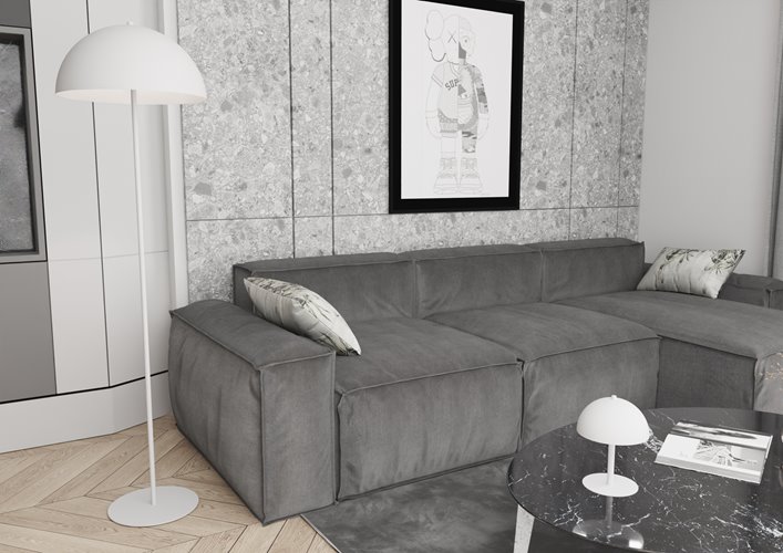 Lampka nocna MOGU LN2 WH WHITE metal, biała, loft