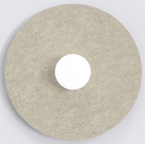 Kinkiet CALMA L K1 BEIGE nowoczesny, klosz, filc, beżowy