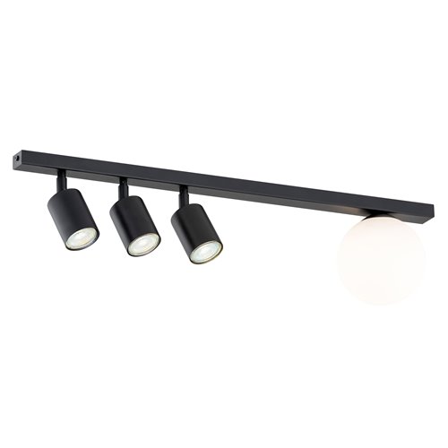 Lampa sufitowa BASTER 4 BLACK nowoczesna, minimalistyczna