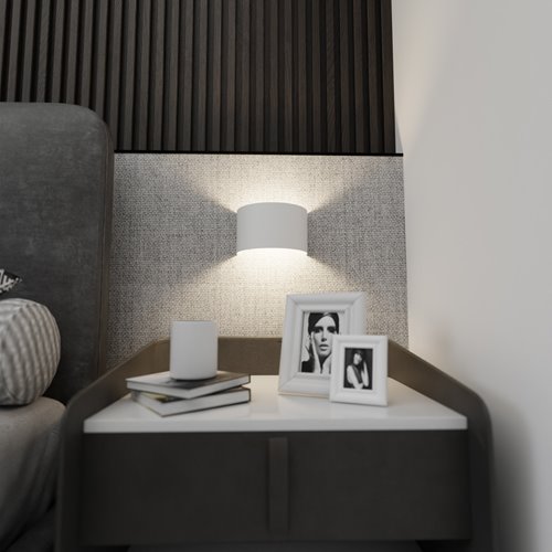 Kinkiet FOLD WHITE minimalistyczny, metal, biały