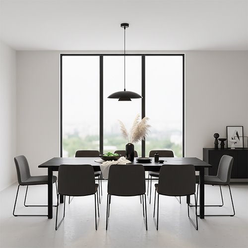 Lampa wisząca BABEL 1 BLACK nowoczesna, czarna, metal