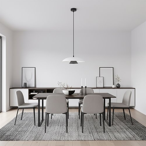 Lampa wisząca BABEL 1 WHITE BL nowoczesna, biała, metal