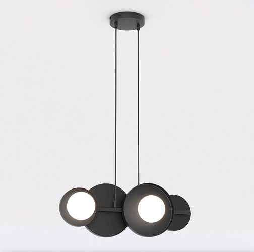 Lampa wisząca MODEL 4 BLACK loft, czarna, metal