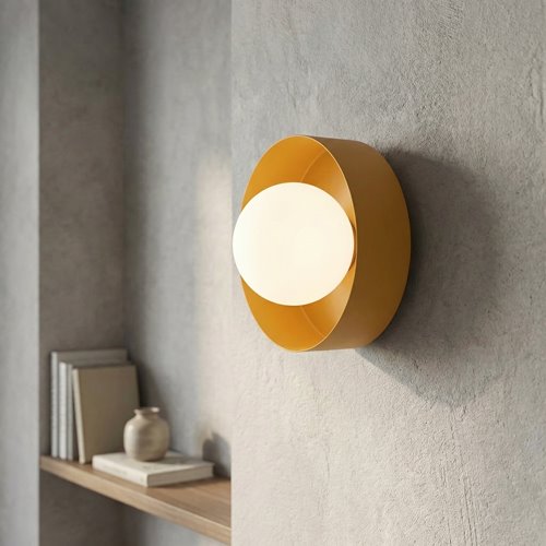 Kinkiet LULU K1 ORANGE nowoczesny, pomarańczowy, metal