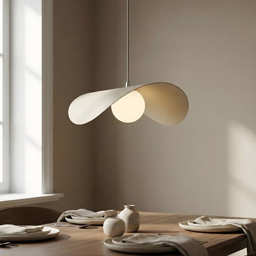 Lampa wisząca RITUAL 1L MOKKA nowoczesna, beżowa, metal