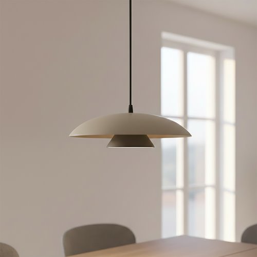 Lampa wisząca BABEL 1 MOKKA BL nowoczesna, beżowa, metal