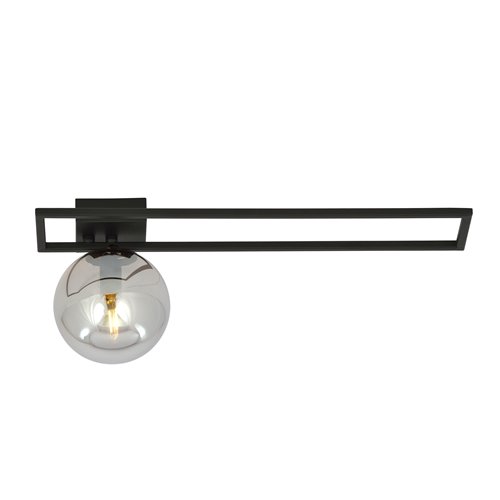 Lampa sufitowa IMAGO 1C BLACK loft, klosz, czarna/grafit