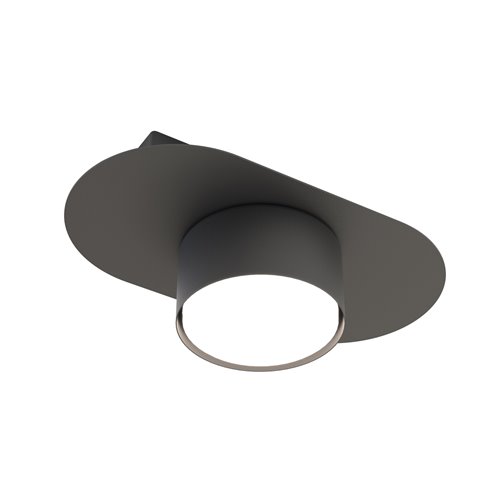 Lampa sufitowa STILO 1 BL BLACK plafon, czarna, metal, loft