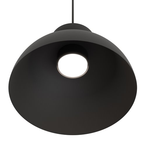 Lampa wisząca LUNARO 1S BL BLACK loft, czarna, metal