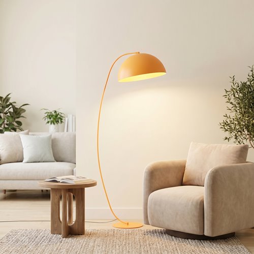 Lampa podłogowa ARCOS LP1 OR ORANGE loft pomarańczowa, metal
